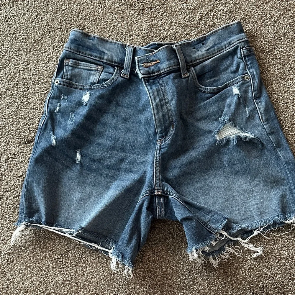 Express Distressed Denim Shorts